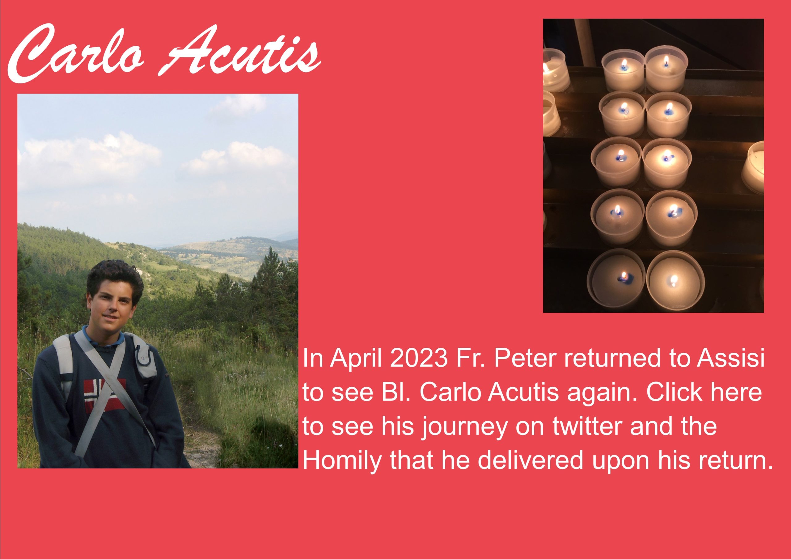 Fr Peter Visits Carlo Apr 2023